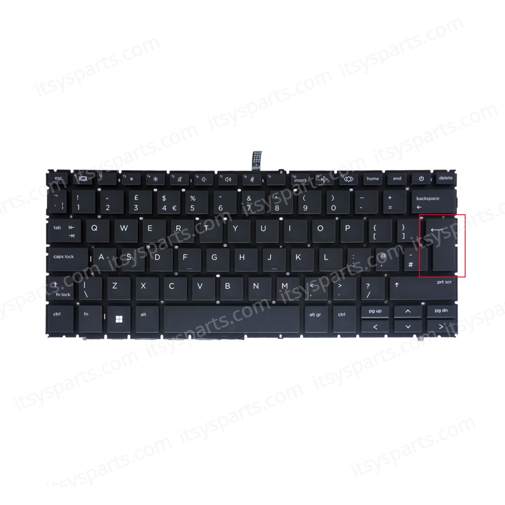 Keyboard - Laptop Keyboard for HP Elitebook 840 G9 845 G9 840 G10 TCBBK100DC 6070B1957703 BCA8X100DCN N09059-001 N14786-001 N45442-001 UK No Frame Backlight Black ( Ref.40944UKBL )