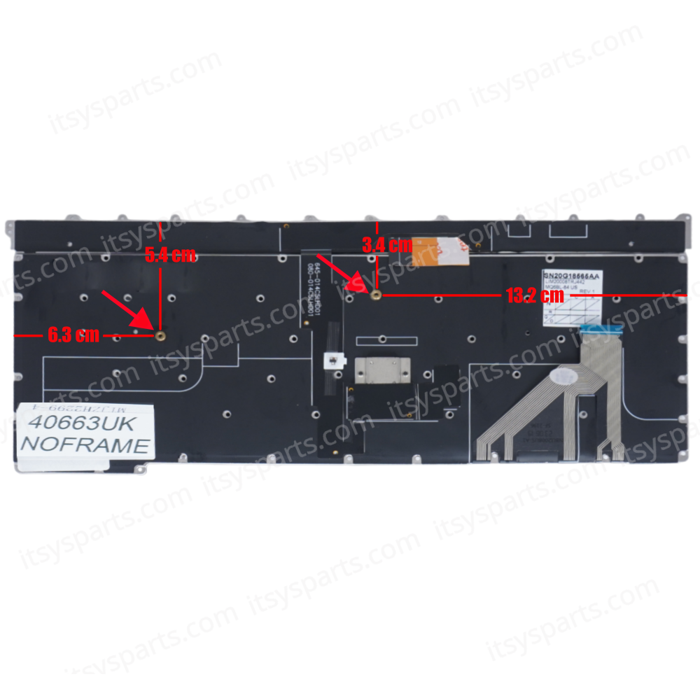 Keyboard - Laptop Keyboard for Lenovo ThinkPad X1 Carbon 3rd Gen 20BS 20BT 01YQ389 SN20G18565 00HN949 MQ5-84GR MQ8-84US UK No Frame Backlight Pointer Black ( Ref.40663UKNOFRAME )