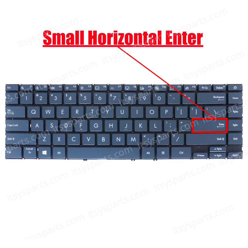 Keyboard - Laptop Keyboard for Asus ZenBook 14 UX425 UX425EA UX425JA UM425 UM425I UM425IA UX425EA-WB503T 90NB0QX0-R30GE0 SN3591BL US No Frame Backlight Grey ( Ref.No.40963USBL )