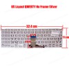 Keyboard - Laptop Keyboard for Asus VivoBook 15 M515 M515D M515DA M515DAP M515UA R515L R515SA R515MA D515 D515D D515DA D515U D515UA US No Frame Silver ( SKU.40684USSIL )
