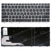 Keyboard - Laptop Keyboard for HP EliteBook 735 G5 735 G6 830 G5 836 G5 830 G6 730 G6 730 G5 L13697-001 L13698-001 L14378-001 US Silver Frame Pointer Black ( Code 40970USSILPOINTER )