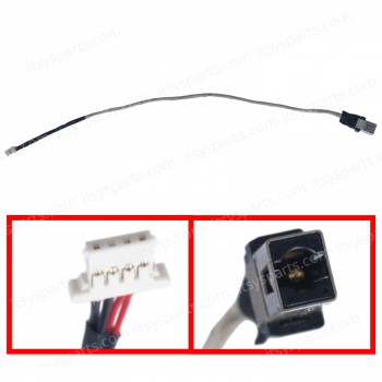 DC Power Jack Socket for Lenovo Ideapad 510-15IKB 80VC 80VC000XGE Flex 4-1580 80VE DC30100Z000 DC30100Z100 5C10M41861 with cable 23cm 4pins ( Ref.31032 )
