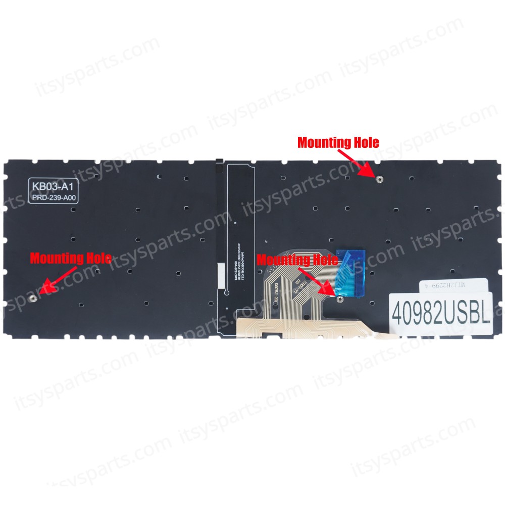 Laptop Keyboard for HP ProBook 445 G6 6UZ26UP 6UZ26UPR 440 G6 7VE21U8R L44588-001 L44589-001 L74245-001 L38138-001 L38139-001 US No Frame Backlight Black ( SKU.40982USBL )