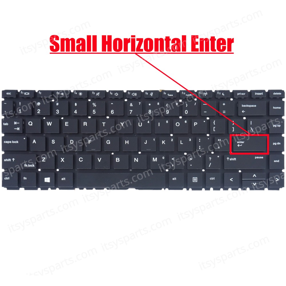 Laptop Keyboard for HP ProBook 445 G6 6UZ26UP 6UZ26UPR 440 G6 7VE21U8R L44588-001 L44589-001 L74245-001 L38138-001 L38139-001 US No Frame Backlight Black ( SKU.40982USBL )