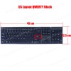 Wireless Keyboard and Mouse - Desktop 2.4G Wireless keyboard and mouse Set for Asus U79 U79K U79M 0K010-00021100 04G107070013DP 0K010-000204DP US Black ( Code 40986US )