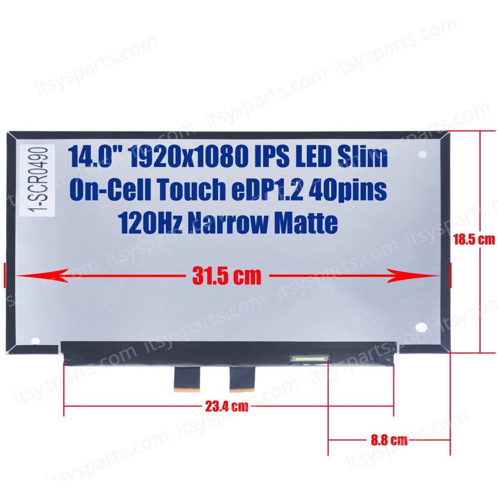 Laptop Screen monitor for HP EliteBook 840 G5 R140NVF7 R3 L40889-001 L18961-N91 14.0'' 1920x1080 FHD IPS LED Slim On-Cell Touch eDP1.2 40pins 120Hz Narrow Matte ( SKU.1-SCR0490 ) Laptop Screen monitor for HP EliteBook 840 G5 R140NVF7 R3 L40889-001 L18961-N91 14.0'' 1920x1080 FHD IPS LED Slim On-Cell Touch eDP1.2 40pins 120Hz Narrow Matte ( SKU.1-SCR0490 )