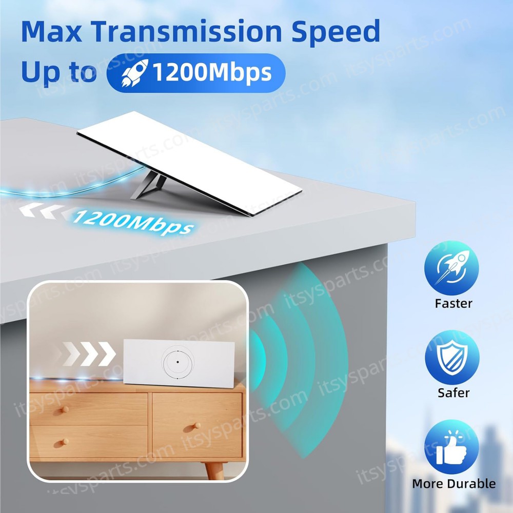 Replacement Cable For Starlink Ethernet Cable Gen 3 Satellite V3 Dish Router Outdoor up to 1200Mbps Waterproof Gray 50FT/15.5M ( SKU.1-PER0019 )