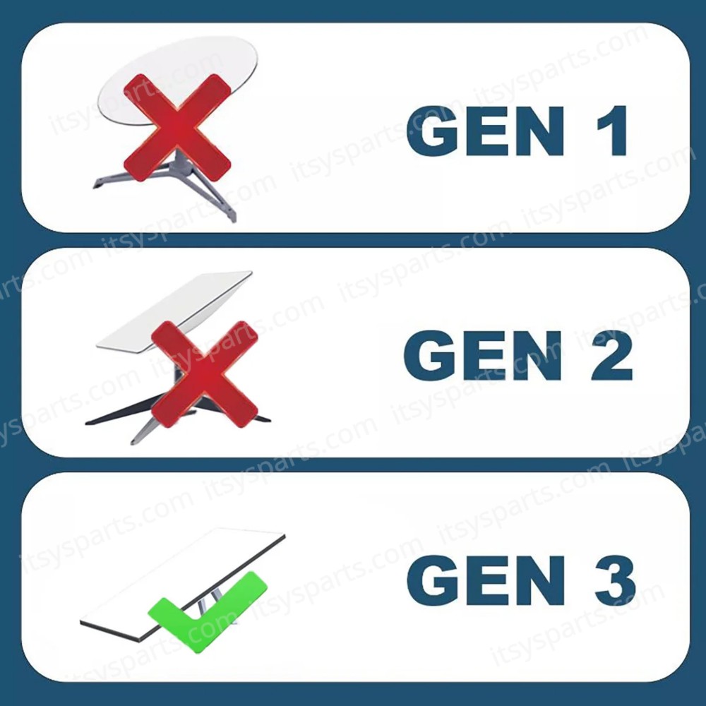 Replacement Cable For Starlink Standard Actuated Ethernet Cable Gen 3 Satellite V3 Waterproof Rectangular Gray 6.6FT/2M ( SKU.1-PER0023 )