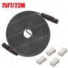 Starlink Replacement Extension Cable 75-foot cable extends to 150 feet Built-in Shielding Oxygen-Free Copper IP68 Waterproof supports 1000M protocols Gray 75FT/23M ( SKU.1-PER0025 )
