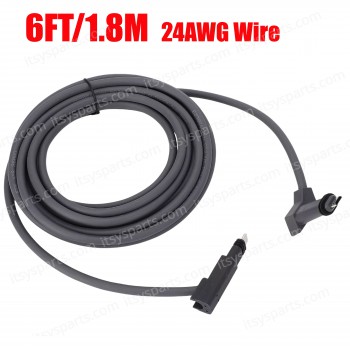 Replacement Cable For Starlink Rectangular Satellite V2 Starlink Cable Extension With End Caps Starlink Accessories Waterproof Gray 6FT/1.8M 24AWG Wire ( SKU.1-PER0031 )