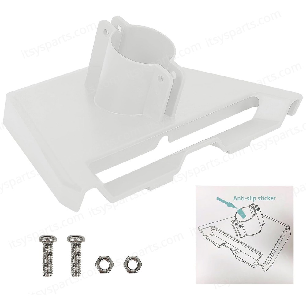 Pole Adapter Mounting Kit Compatible with Starlink Gen 3 V3 Kickstand Dish Tube Adapter White ( SKU.1-PER0033 )