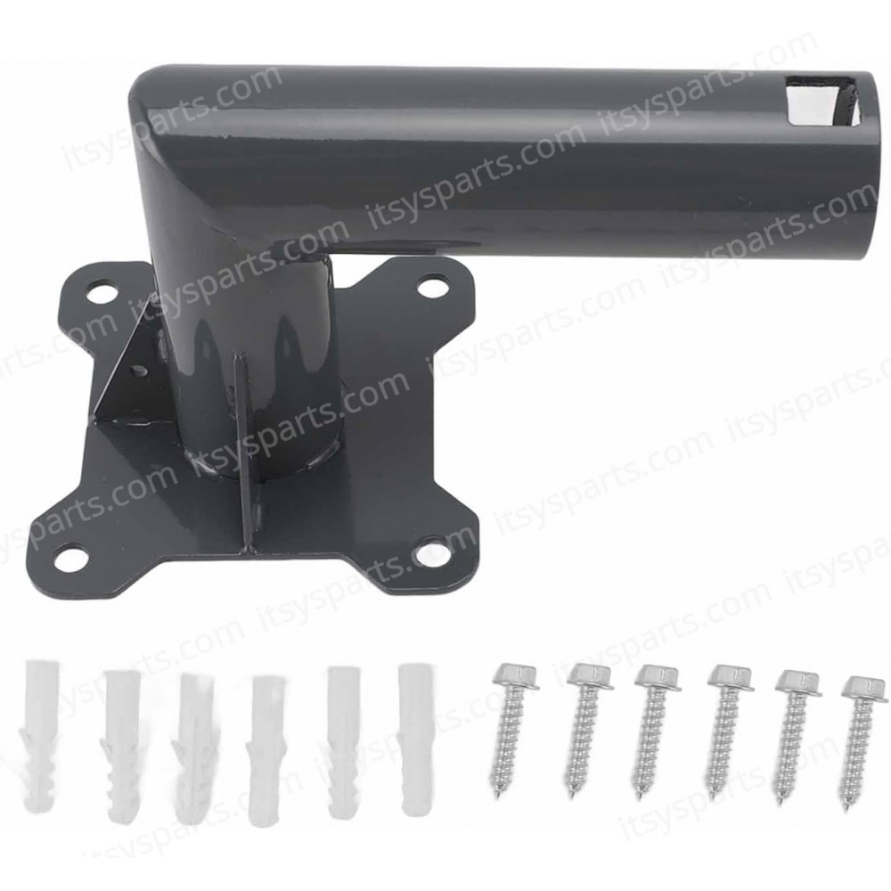 Short Roof Wall Mount with Pole for Starlink V2 Internet Kit Satellite Aluminium Gray ( SKU.1-PER0038 )