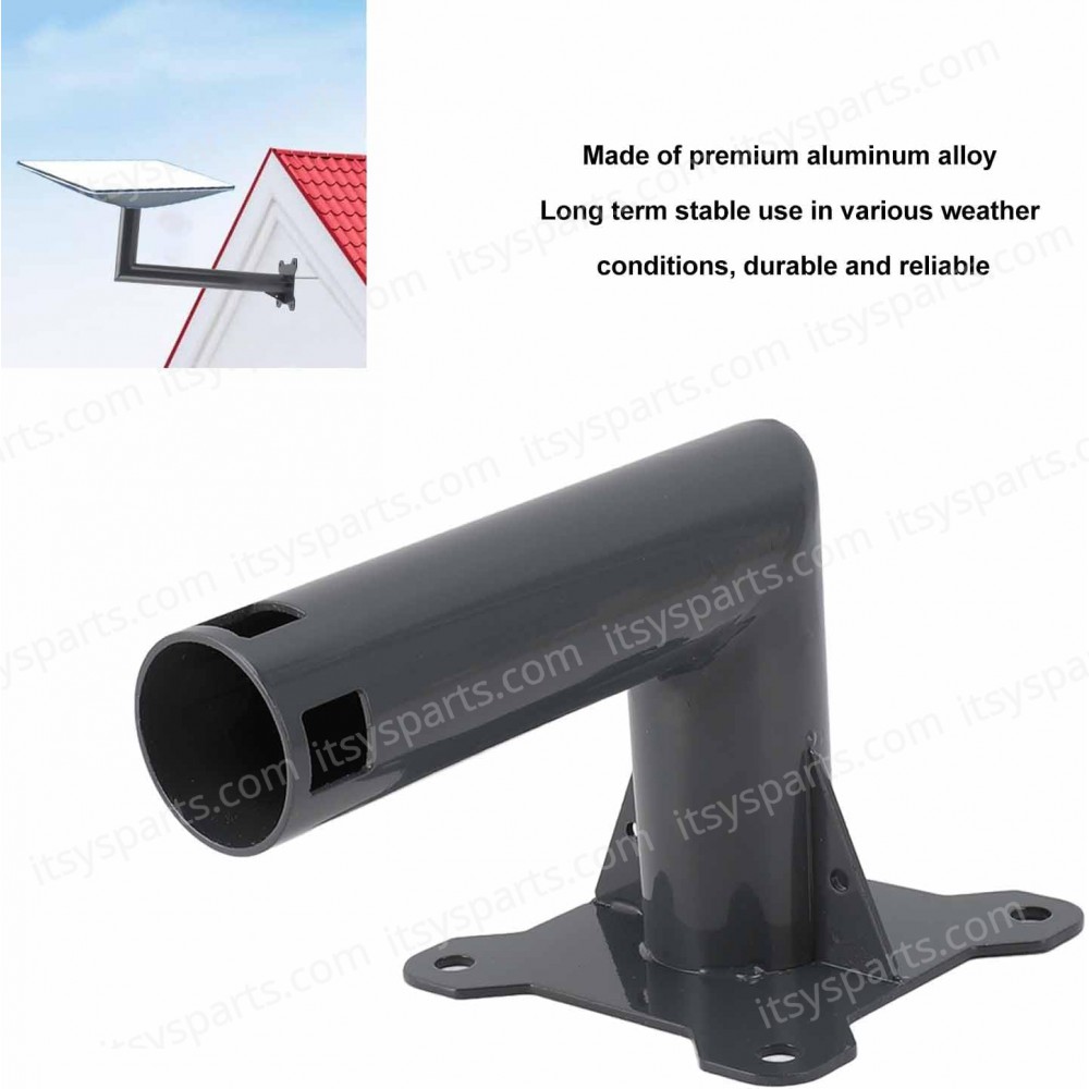Short Roof Wall Mount with Pole for Starlink V2 Internet Kit Satellite Aluminium Gray ( SKU.1-PER0038 )