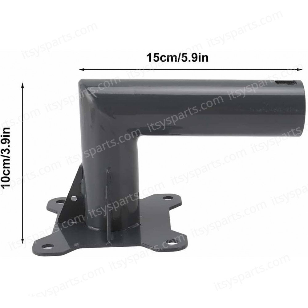 Short Roof Wall Mount with Pole for Starlink V2 Internet Kit Satellite Aluminium Gray ( SKU.1-PER0038 )