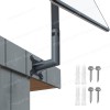 Short Roof Wall Mount with Pole for Starlink V2 Internet Kit Satellite Aluminium Gray ( SKU.1-PER0038 )