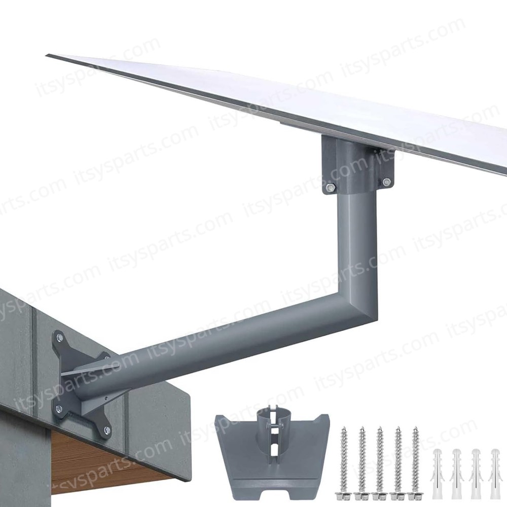 Long Pole Mount Adapter Mounting Kit Compatible with Starlink Standard Dish V3 Kickstand Dishy Wall Mount Gray ( SKU.1-PER0039 )