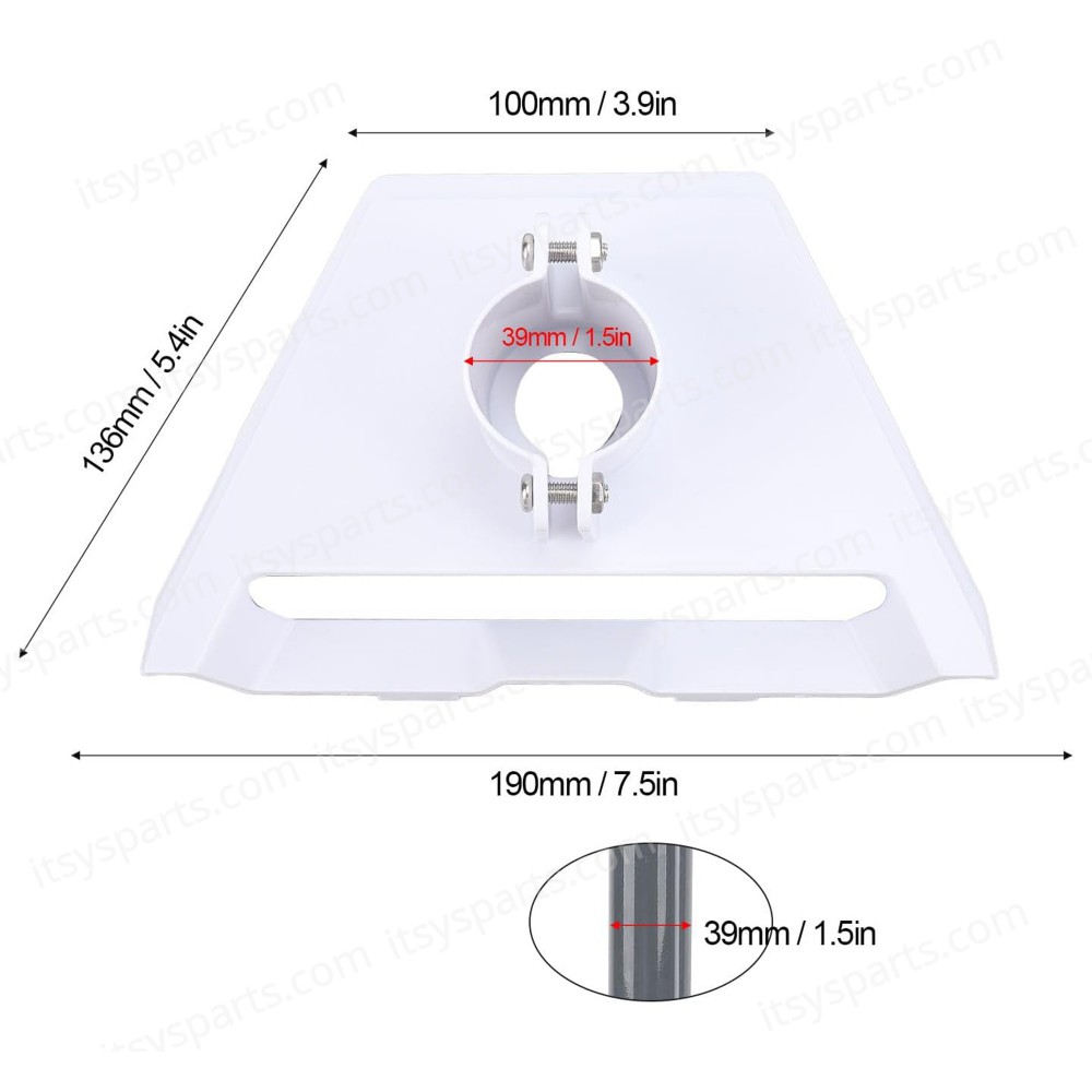 Starlink Roof Mounting Kit Gen 3 Rotatable Metal Heavy Duty Pivot Pole Starlink Internet Kit Satellite V3 Compatible Standard Dish White ( SKU.1-PER0044 )