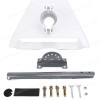 Starlink Roof Mounting Kit Gen 3 Rotatable Metal Heavy Duty Pivot Pole Starlink Internet Kit Satellite V3 Compatible Standard Dish White ( SKU.1-PER0044 )