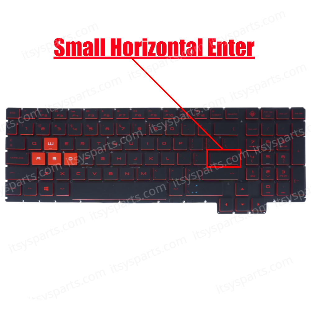 Laptop Keyboard for HP OMEN 15T-CE000 1JE70AV 1JE71AV 1JE73AV 1JE75AV 1JE77AV 1JE70AAR 1JE71AAR 929479-001 NSK-XG0BQ 9Z.NEABQ.02M NSK-XG0LN US Backlight Red ( SKU.40487USNOFRBLRED )