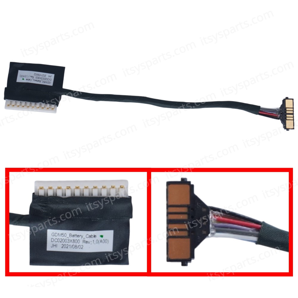Battery Cable for Dell Inspiron 15 3511 3510 3515 3520 3525 3530 3535 Vostro 15 3510 3515 3520 3525 3530 04NDW9 4NDW9 DC02003X800 DC02003X900 11.7cm ( SKU.1-BTC0051 )