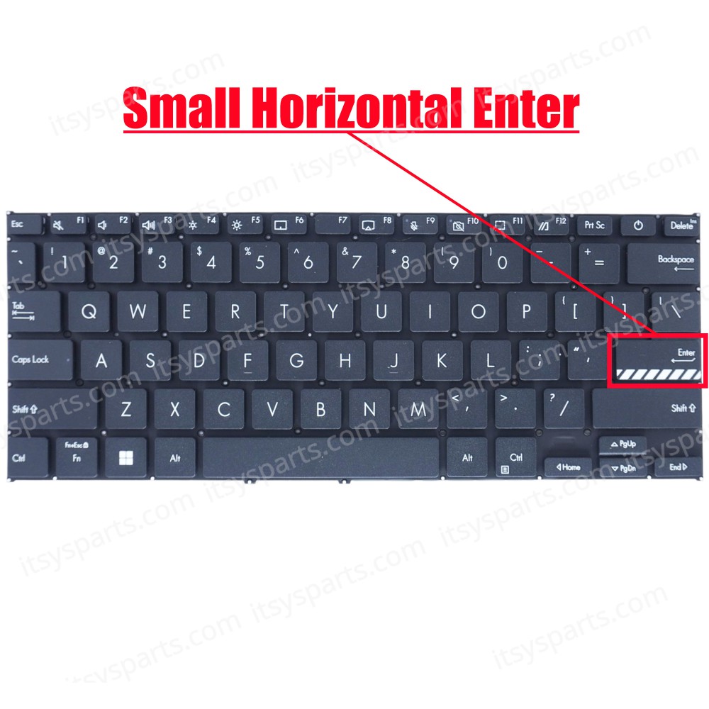 Laptop Keyboard for Asus Vivobook 14 X1402 X1402Z X1402ZA X1403 X1403Z X1403ZA X1403VA 0KNB0-1607ND00 SM21L76DNJ528 US No Frame Black ( SKU.41020US )