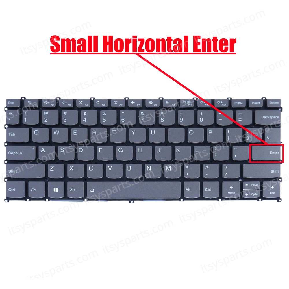 Laptop Keyboard for Lenovo IdeaPad S540-13ITL 82H1 S540-13IML 81XA S540-13API 81XC S540-13ARE 82DL 5CB1B24731 5CB1B24782 5CB0W43688 US No Frame Backlight Gray ( SKU.41021US )