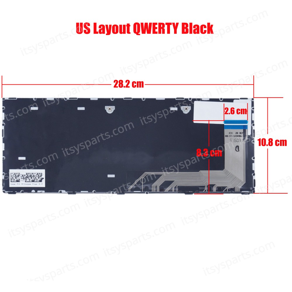 Laptop Keyboard for Lenovo IdeaPad 110-14 110-14ISK 80UC E41-15 80U6 E41-25 81HB 81FS 5N20L25788 5N20L25837 US Black ( SKU.41024US )