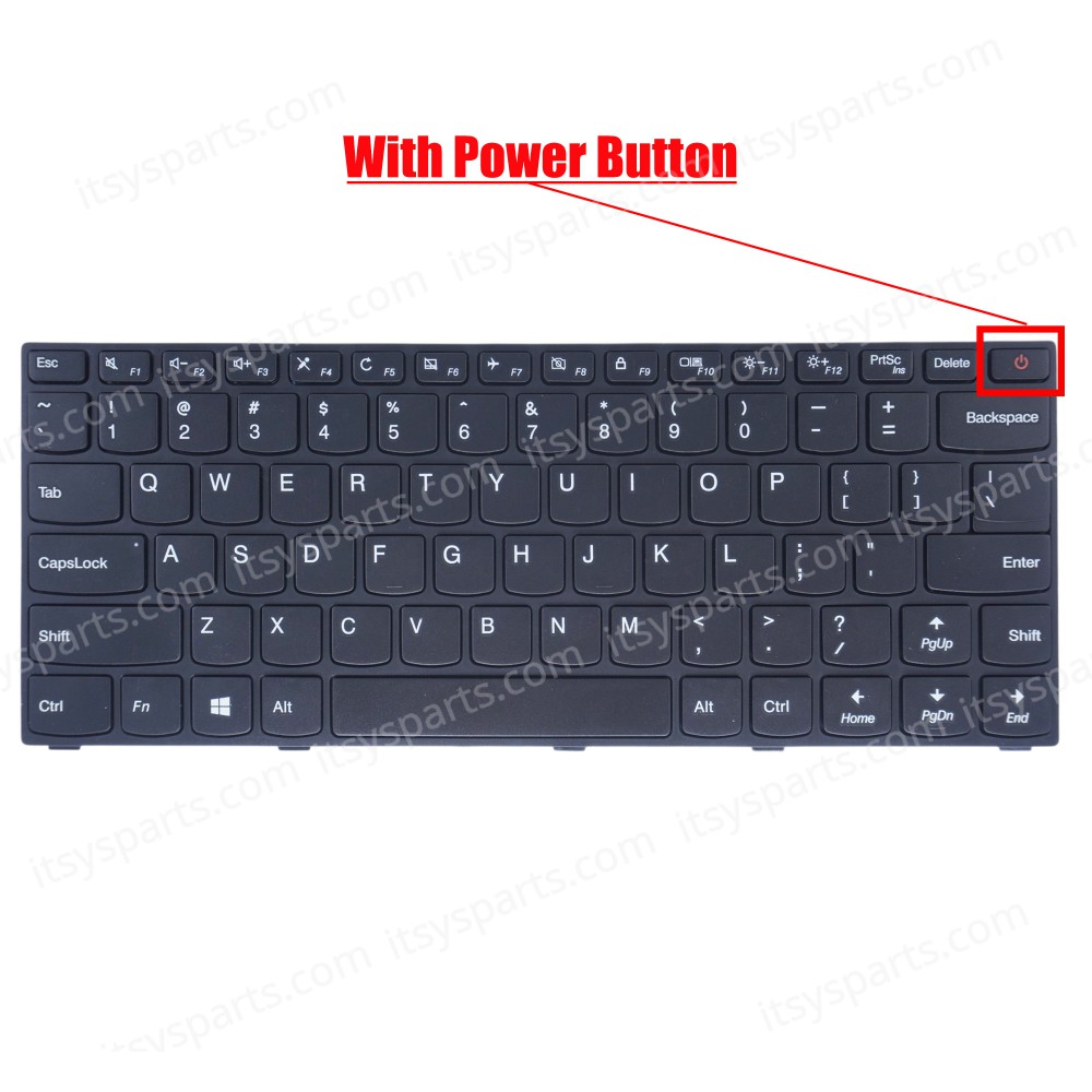 Laptop Keyboard for Lenovo IdeaPad 110-14 110-14ISK 80UC E41-15 80U6 E41-25 81HB 81FS 5N20L25788 5N20L25837 US Black ( SKU.41024US )