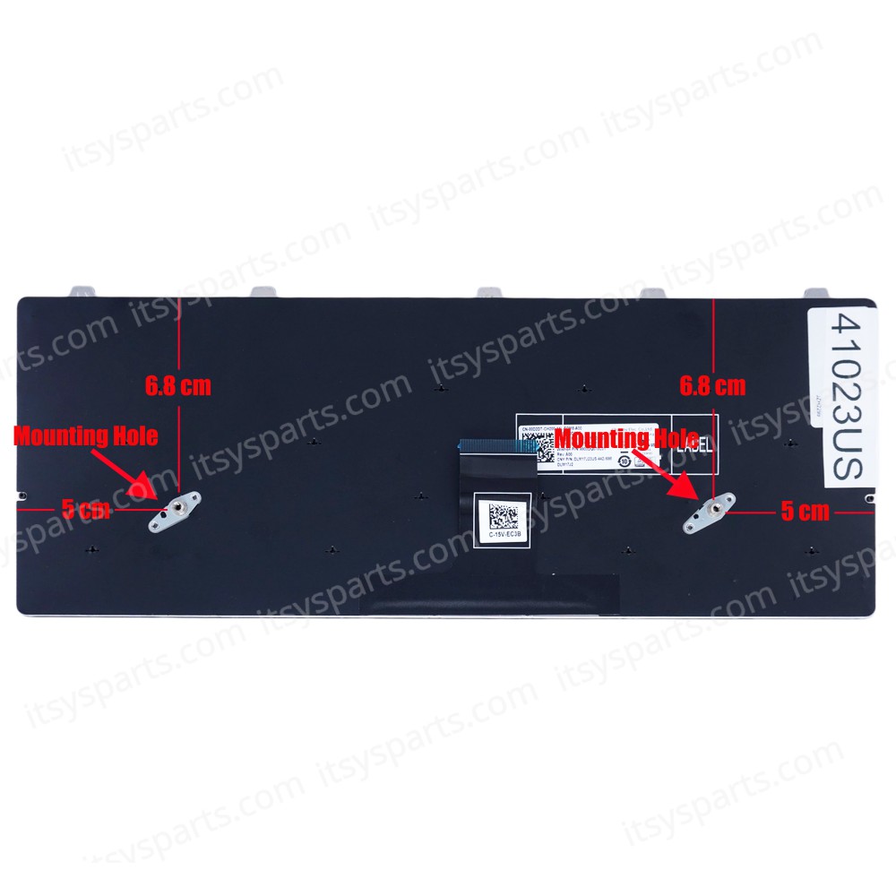 Laptop Keyboard for Dell Chromebook 11 5190 3100 3110 3400 0D2DT 00D2DT 3G0H0 03G0H0 2XD6T 02XD6T PK132FG2A00 DLM17J23US-442/698 with power button key US Black ( SKU.41023US )