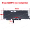 Laptop Keyboard for Asus ProArt Studiobook 16 W7600 W5600 H5600 H5600Q H7600 H7600Z NSK-UA00BQ02 NSK-UA00BQ1D 9Z.NJTLN.001 9Z.NJTBQ.002 9Z.NJTBQ.20E US No Frame Backlight Black ( SKU.41027USBL )