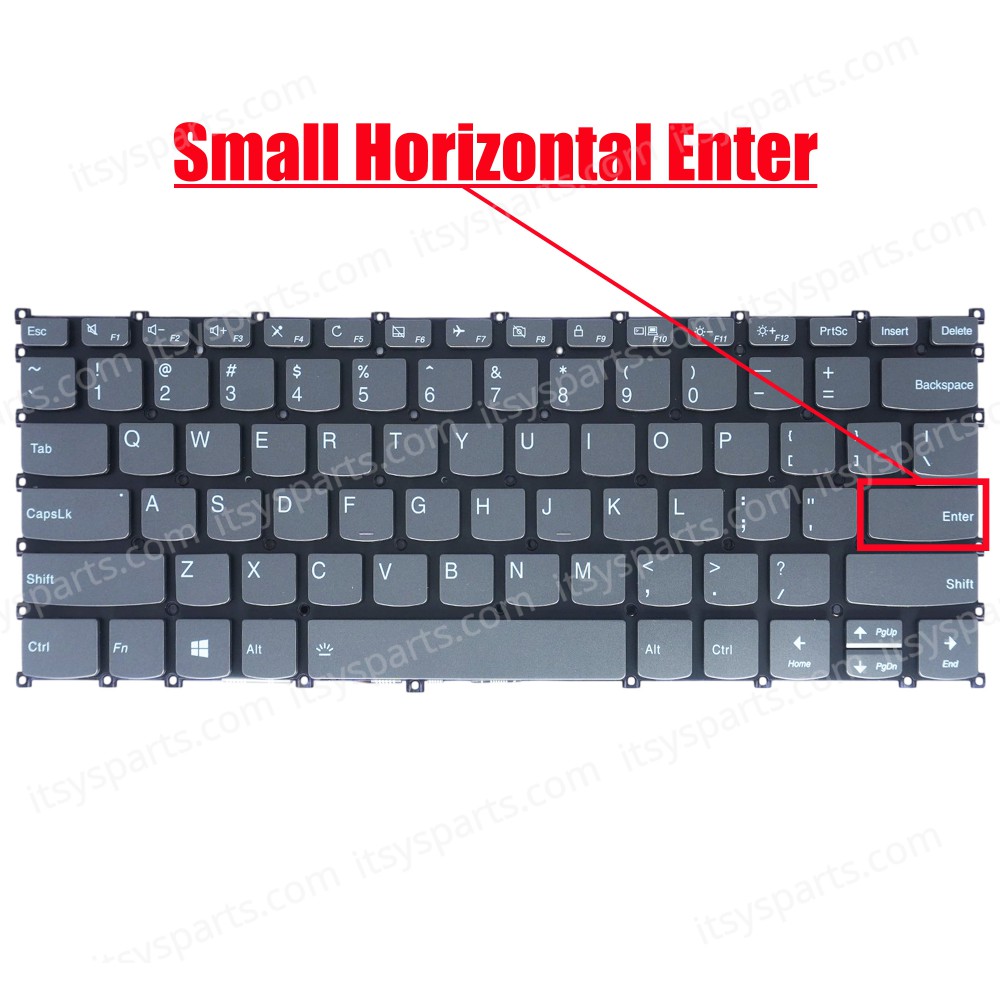 Laptop Keyboard for Lenovo IdeaPad S540-14IWL 81ND S540-14IML 81NF S540-14API 81NH PP2SB-US SN20T09377 PK132GE3B00 5CB0S17246 5CB0S17226 US No Frame Backlight Gray ( SKU.40927USBL )