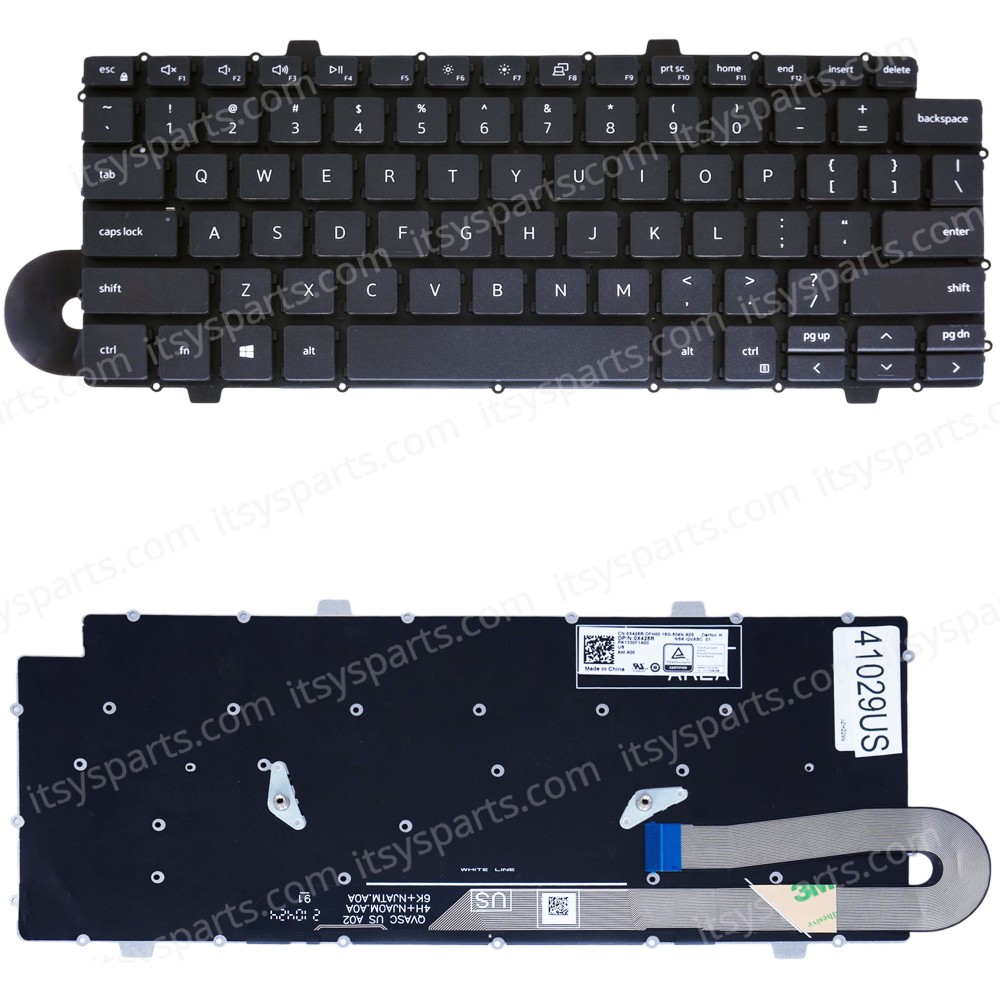Laptop Keyboard for Dell Latitude 3120 E3120 2-in-1 0X425R X425R CN-0X425R PK1330F1A00 PK1338B1B00 PK1338B1A00 KBDEE3120-A US No Frame Backlight Black ( SKU.41029US )