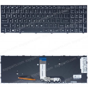 Laptop Keyboard for Gigabyte G5 KC GD KD MD KC-5US1130SH 51DE123SD G7 MD GD G7 KC 6-80-N1510-01A-1 6-80-N15Z0 N815Z0 CVM18H93US94309 US Backlight Black ( SKU.41034USBL )