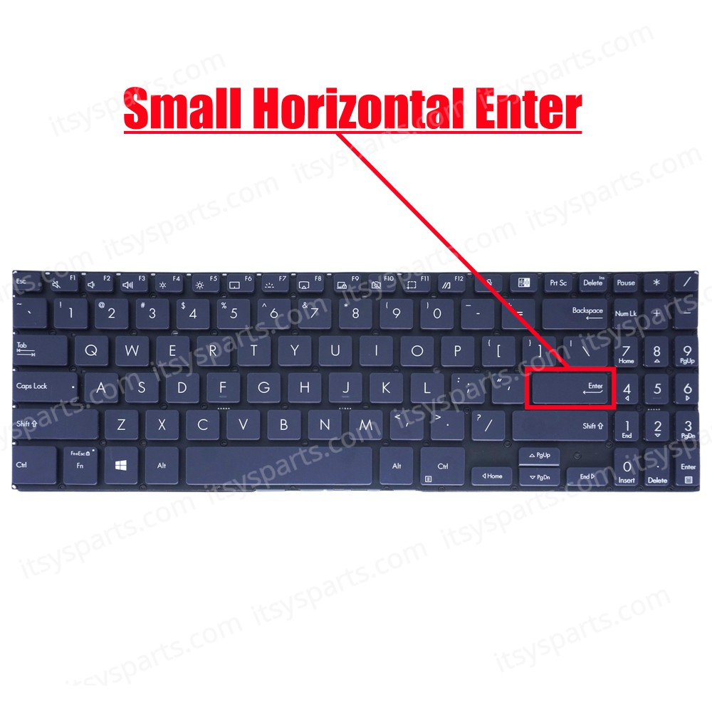 Laptop Keyboard for Asus ExpertBook B1 B1500 B1-B1500 B1500CEAE B1500CEAE-BQ1865R B1500CEAE-UI51C0X 0KN1-DH1US13 NSK-WY8BU US No Frame Backlight Black ( SKU.41052USBL )
