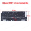 Laptop Keyboard for Dell XPS 13 9315 1RTVF 01RTVF DGNXW 0DGNXW PK133Q73A01 PK133Q71A00 SG.B1600-XUA 22102900491 SN2122B US No Frame Backlight Ice Blue ( SKU.41053USBLBLUE )