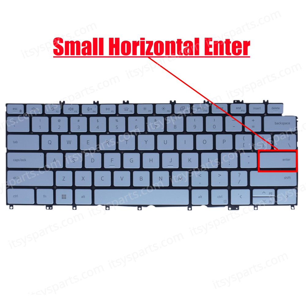 Laptop Keyboard for Dell XPS 13 9315 1RTVF 01RTVF DGNXW 0DGNXW PK133Q73A01 PK133Q71A00 SG.B1600-XUA 22102900491 SN2122B US No Frame Backlight Ice Blue ( SKU.41053USBLBLUE )