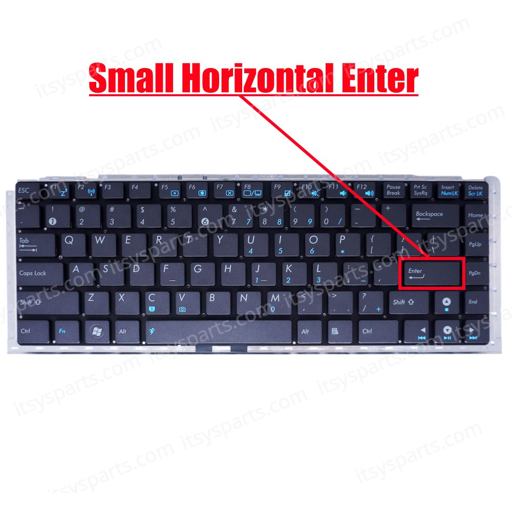 Laptop Keyboard for Asus UX30 UX30S UX30D UX30L UX30A A9T A9RP X51R 0KN0-EW1US03 04GNVS1KUS00-3 9J.N2K82.50 9J.N2K82.501 US No Frame Gray ( SKU.41055US )