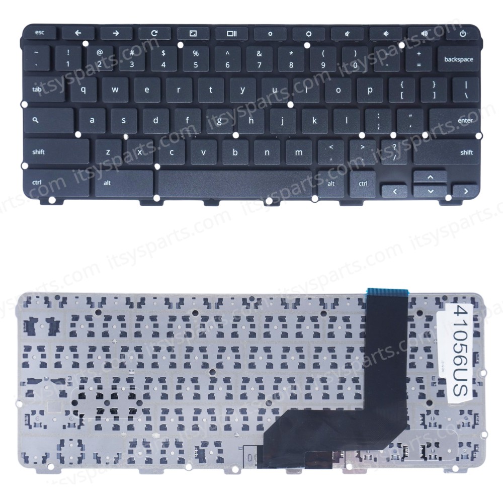 Laptop Keyboard for Lenovo Chromebook 11 N22 80SF 9Z.NE2SQ.001 NSK-XE0SQ AENL6U02110 NL6C AENL6U03110 EANL6029010 AENL6U02210 SN20K86503 WBM14L13US-6862 US No Frame Black ( SKU.41056US )