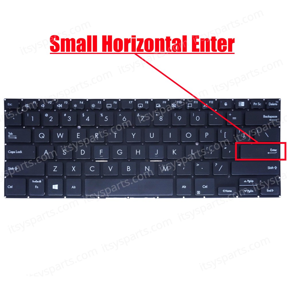 Laptop Keyboard for Asus Expertbook B1-B1400 P3350C B1400CEAE-BV0402  B1400CBA-1A B1400CBA-GR51C0X B1400CBA B1400CEAE US No Frame Black ( SKU.41073US )