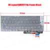 Laptop Keyboard for Asus VivoBook 13 Slate OLED T3300 T3300K T3300KA T3300KAL 0KNB1-4020US00 0KNB1-4091US00 US No Frame Black ( SKU.41076US )