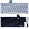 Laptop Keyboard for Xiaomi Mi AIR 12 12.5" 161201-01 TM1607 MK10000005661 6037B0127601 9Z.ND6BV.001 NSK-Y10BV 01 US No Frame Backlight Silver ( SKU.41083USBL )