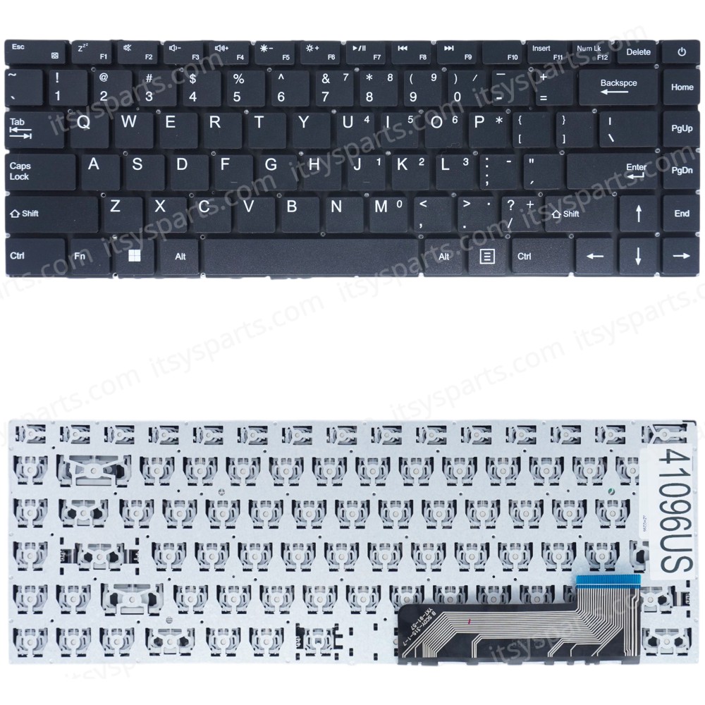 Laptop Keyboard for Gateway GWNR51416 GWNR51416-BK GWNR51416-BL GWNR51416-RD GWNR51416-GR SCDY-315-1-7 YXT-91-57 YXT-91-53 US No Frame Black ( SKU.41096US )