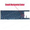 Laptop Keyboard for Asus Zenbook Duo 14 UX481 UX481FA UX481FAY UX481FL UX481FLY 0KNB0-5622US00 0KN1-A31US13 9Z.NGQBU.001 US No Frame Dark Blue ( SKU.41084USBLUE )
