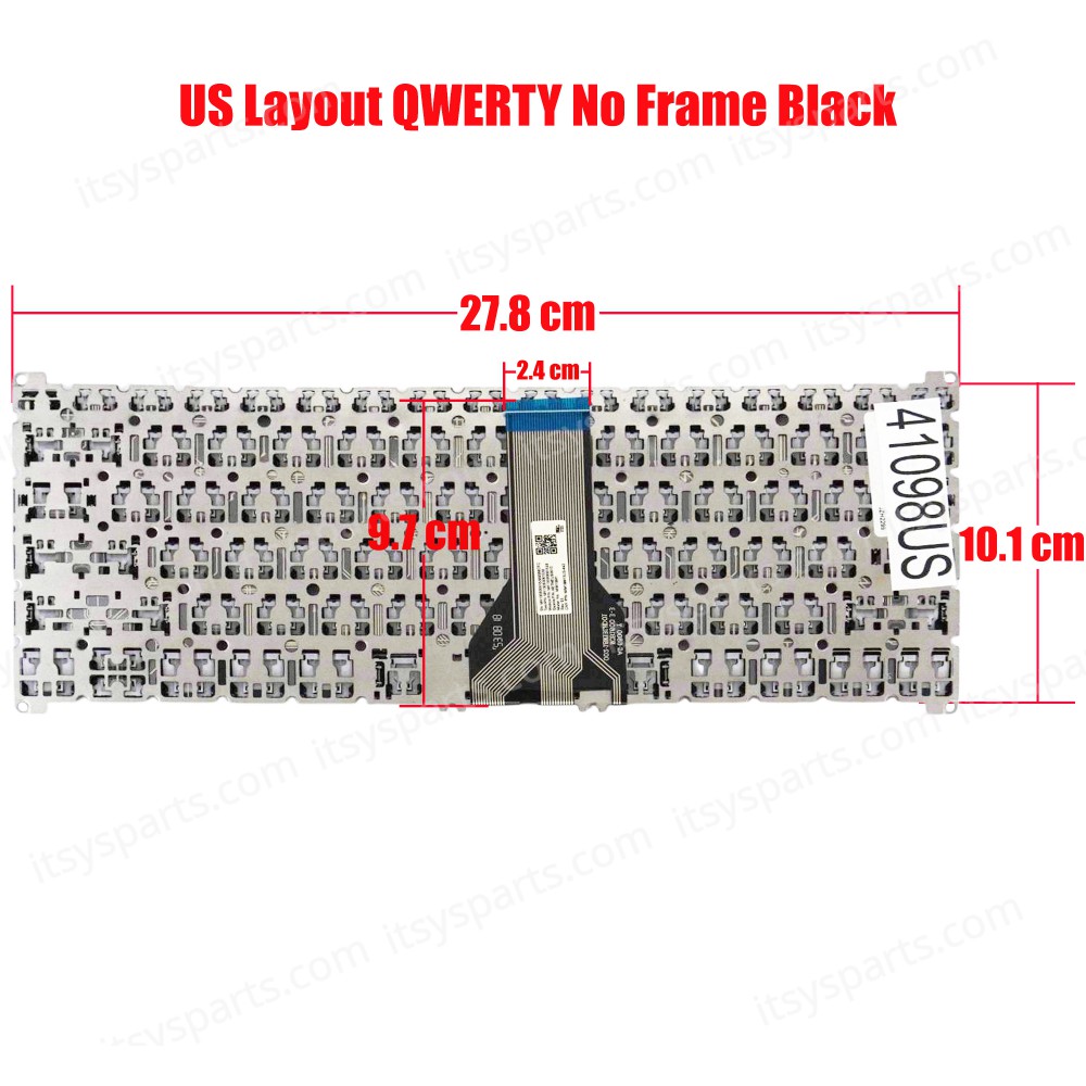 Laptop Keyboard for Xiaomi Redmi Book 14 XMA1901 XMA1901-AN XMA1901-AA XMA1901-AG XMA1901-DA XMA1901-GG MK10000061538 MIM18M1 MIM18M13US-442 US No Frame Black ( SKU.41098US )