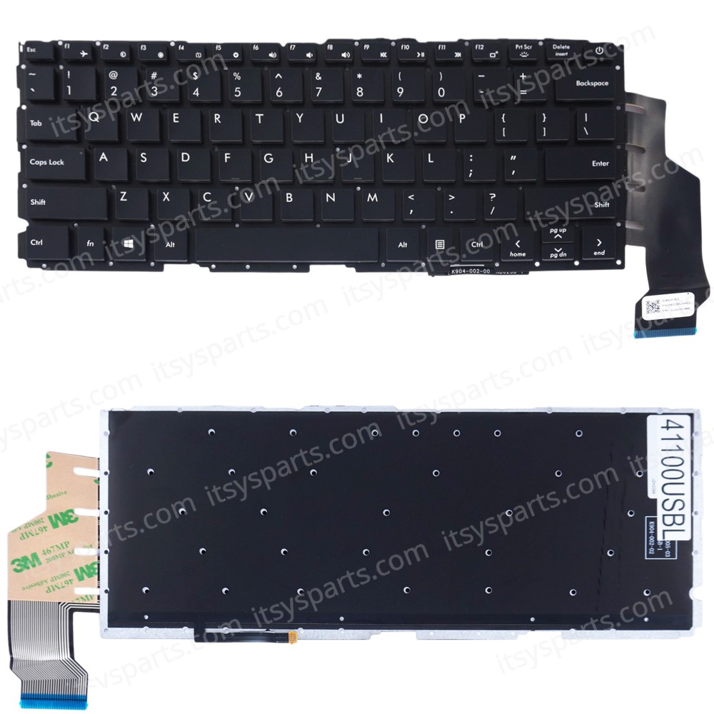 Laptop Keyboard for Avita Liber NS14A9 D283US-B20 038-D283USWB20 S210421002495 MYW561-IBAB BBNA68WA0551 NS14A9D283US-B20 US No Frame Backlight Black ( SKU.41100USBL )