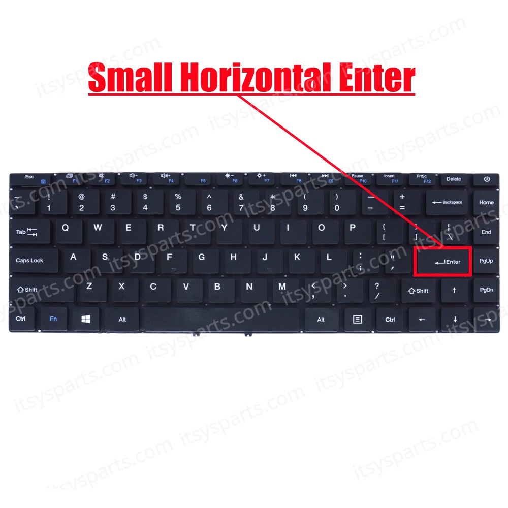 Laptop Keyboard for Teclast F7 Plus 2 TB05 Plus 3 XK-HS122 MB3181005 V6381F X318F D0K-6318F US No Frame Black ( SKU.41102US )