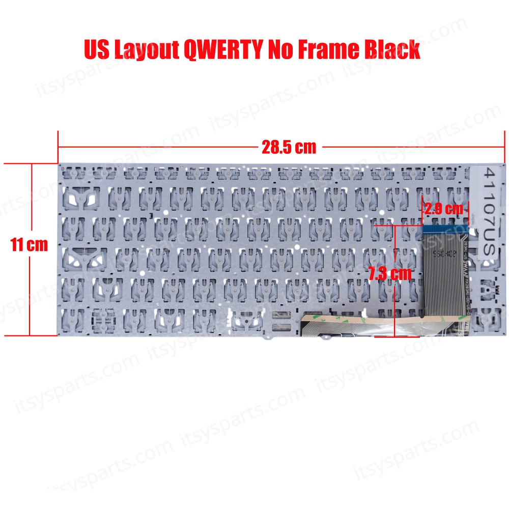 Laptop Keyboard for Gateway GWTC51427 GWTC71427 MX283A1-00-US 283A1-US GWTC51427-BK GWTC51427-RG GWTC71427-SL GWTC71427-BK GWTC71427-BL GWTC71427-RG US No Frame Black ( SKU.41107US )