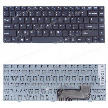 Laptop Keyboard for UMAX VisionBook 13Wa Ultra UMM23013U PRIDE-K3789 DK290E 342900012 AXIOO MyBook 14E Walton Prelude A9400 US No Frame Black ( SKU.41109US )