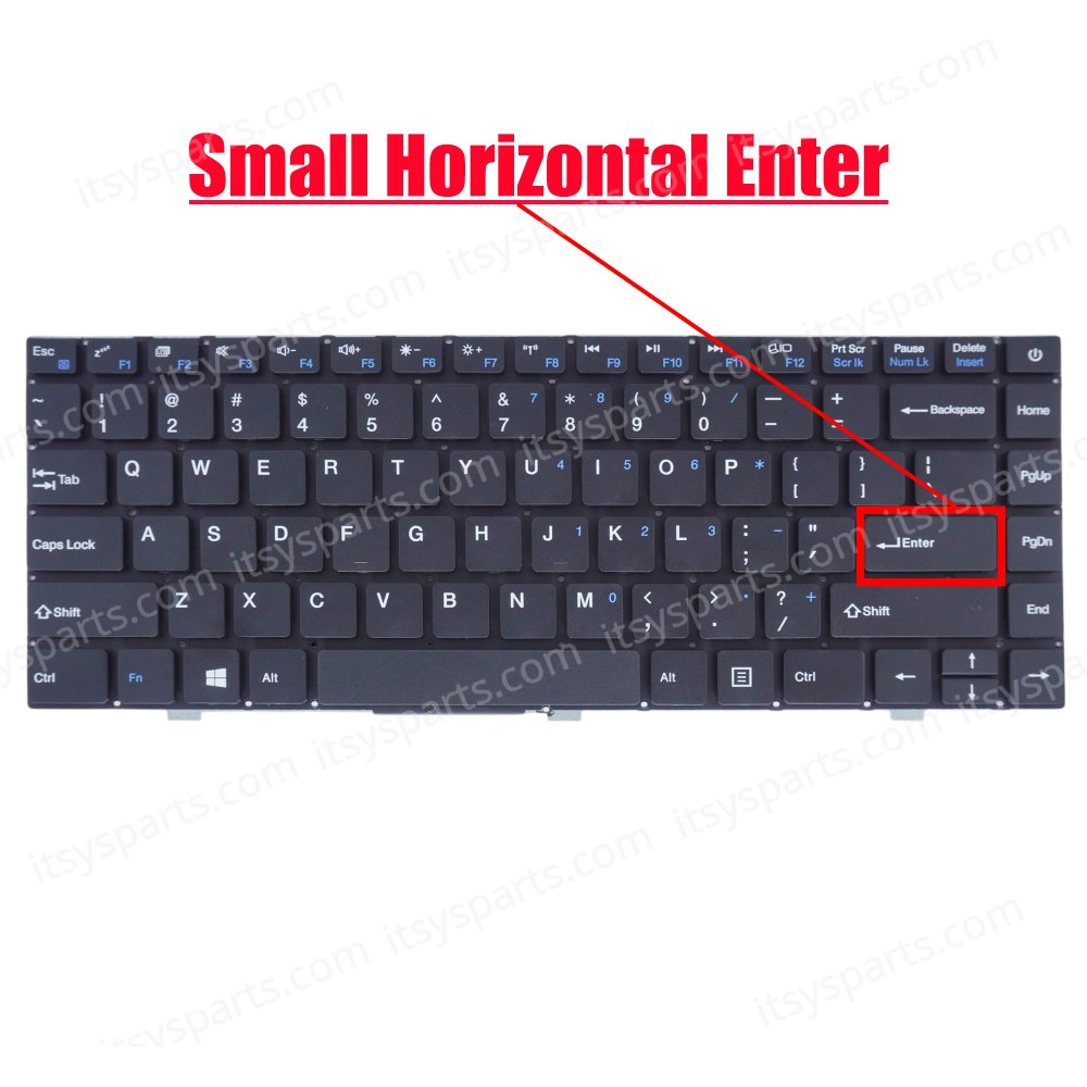 Laptop Keyboard for UMAX VisionBook 13Wa Ultra UMM23013U PRIDE-K3789 DK290E 342900012 AXIOO MyBook 14E Walton Prelude A9400 US No Frame Black ( SKU.41109US )