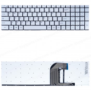 Laptop Keyboard for IRU Z15X C15X C15S Q15A Z15F Q15S Q15A Z15F Q15A Q15F Q15S XS3501032 PRIDE-K4532 F0006-032 MB3501032 XK-HS287 US No Frame Backlight Silver ( SKU.41110USBL )